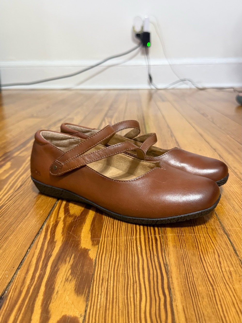 Taos Footwear Brown Mary Jane Flats with Strap